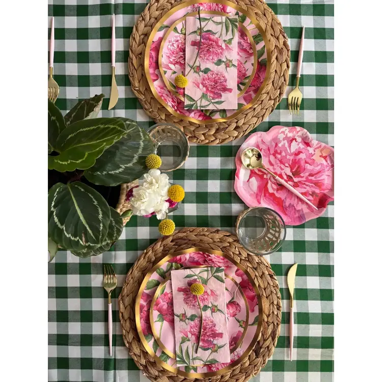 Peonies Paper Dinner Napkins, set of 20