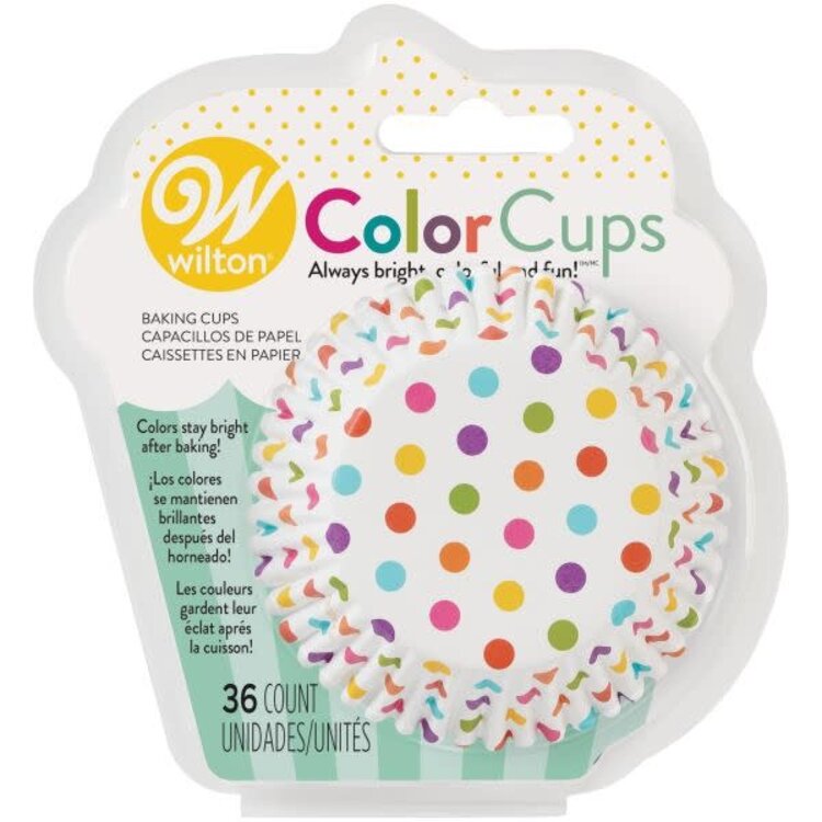 Wilton Rainbow Polka Dots Baking Cups