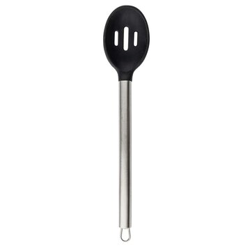 Silicone Slotted Spoon with Stainless Handle