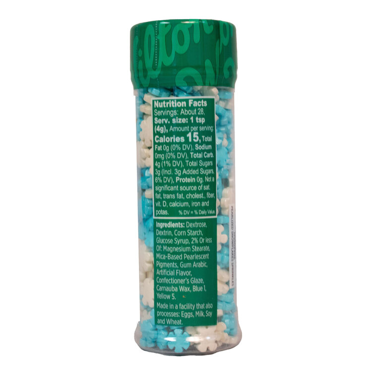 Wilton 3.9oz Pearlized Snowflake Mix