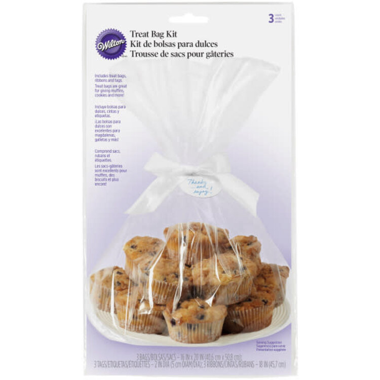 Wilton 20x16" Cookie Tray Cello Bags, set of 3
