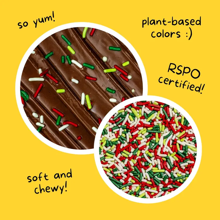 Supernatural 30z Holiday Jimmies dye-Free Sprinkles