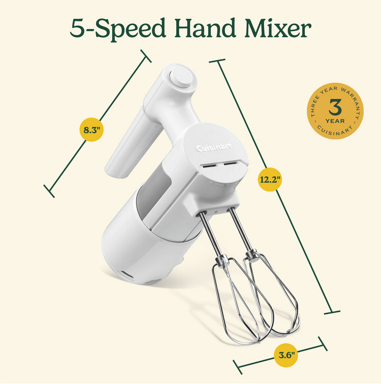 Cuisinart 5-speed Comfort Hand Mixer