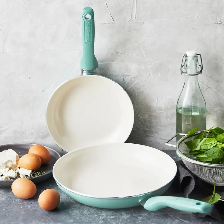 Green Pan 10" Turquoise Ceramic Frying Pan