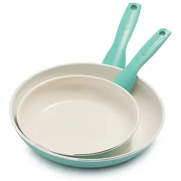 Green Pan 8" Turquoise Ceramic Frying Pan