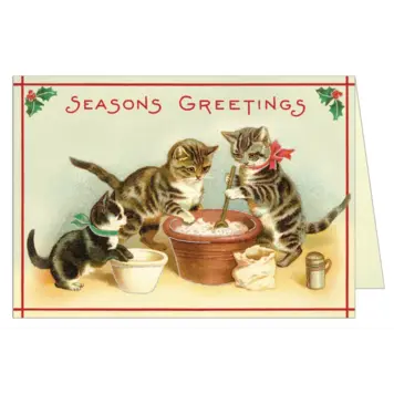 Christmas Cats Greeting Card