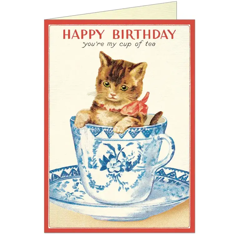 Cat Birthday Greeting Card