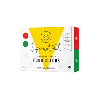 Supernatural Holiday Natural Food Color Kit, set of 4
