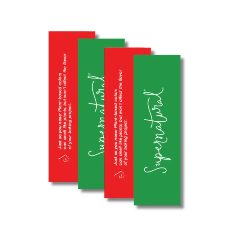 Supernatural Holiday Natural Food Color Kit, set of 4