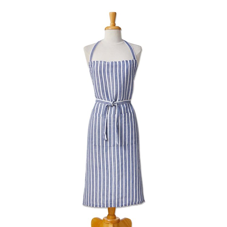 Blue & White Stripe Apron