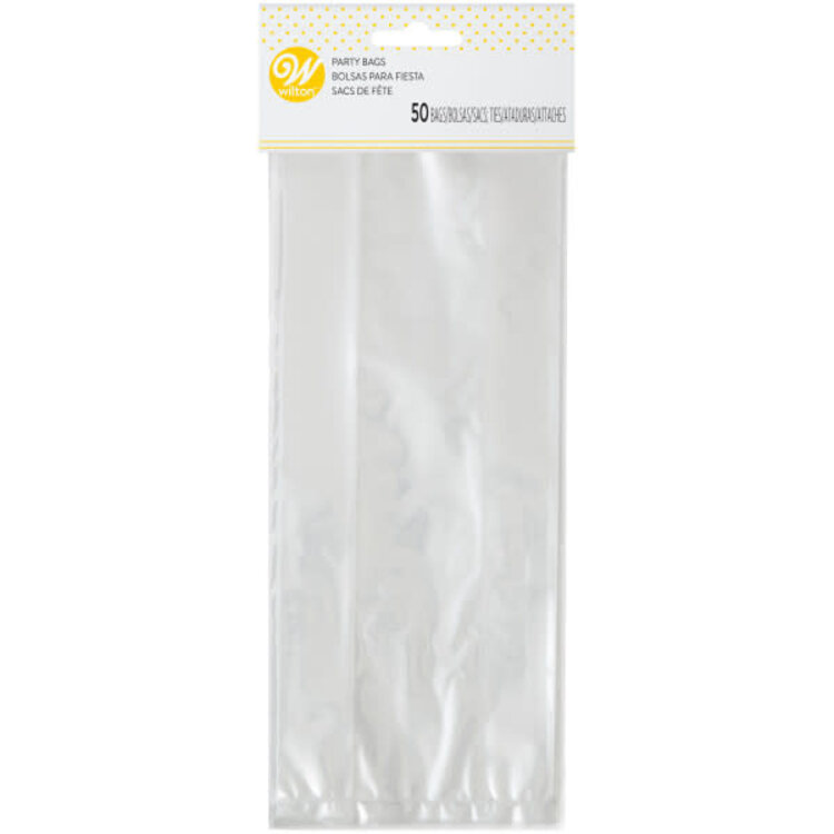 Wilton 9x4" Clear Treat Bags, set of 50