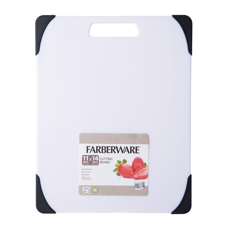 11x14" Plastic Cutting Board with Black Corners