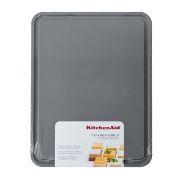 Kitchenaid 11x14" Grey Poly Cutting Board