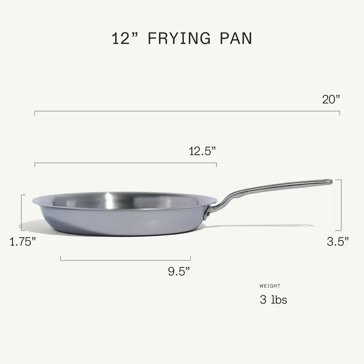 Made In 12" 5-ply Stainless Steel Frying Pan