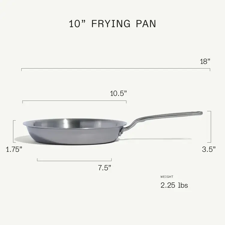 Made In 10" 5-ply Stainless Steel Frying Pan