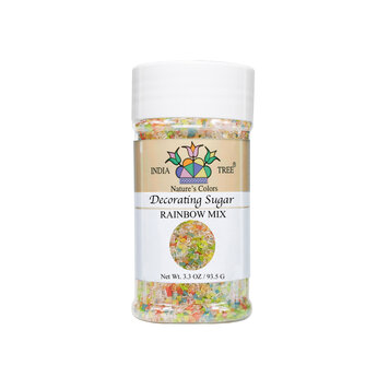 Natural Rainbow Mix Sanding Sugar, 3.3 oz