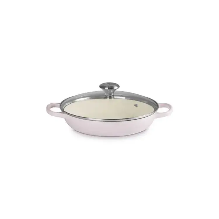Le Creuset 2.5 quart Le Creuset Shallot Braiser & Glass Lid