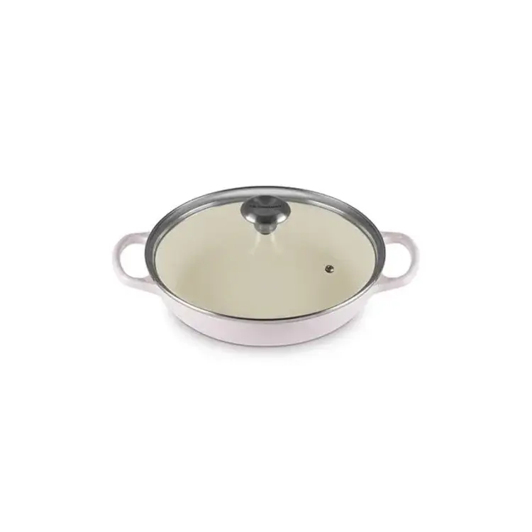 Le Creuset 2.5 quart Le Creuset Shallot Braiser & Glass Lid