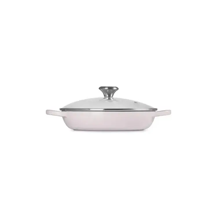 Le Creuset 2.5 quart Le Creuset Shallot Braiser & Glass Lid