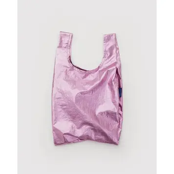 Baggu Metallic Blush Baby Baggu Small Reusable Tote Bag