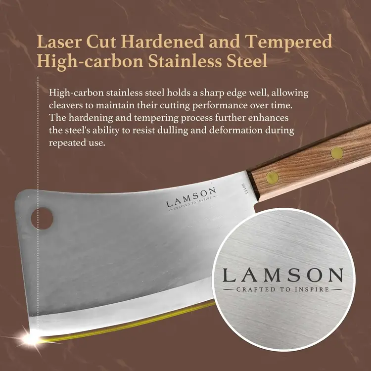 Cleaver with Wood Handle