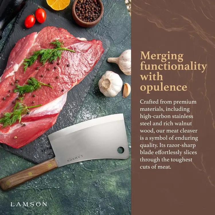 Cleaver with Wood Handle