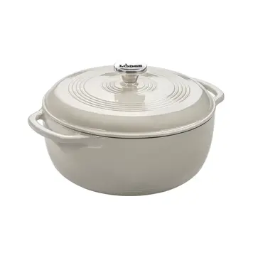 Lodge Lodge 6 quart Round Oyster White Dutch Oven
