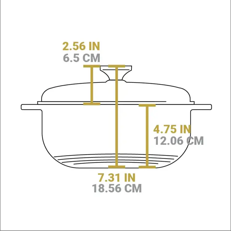 Lodge Lodge 6 quart Round Oyster White Dutch Oven