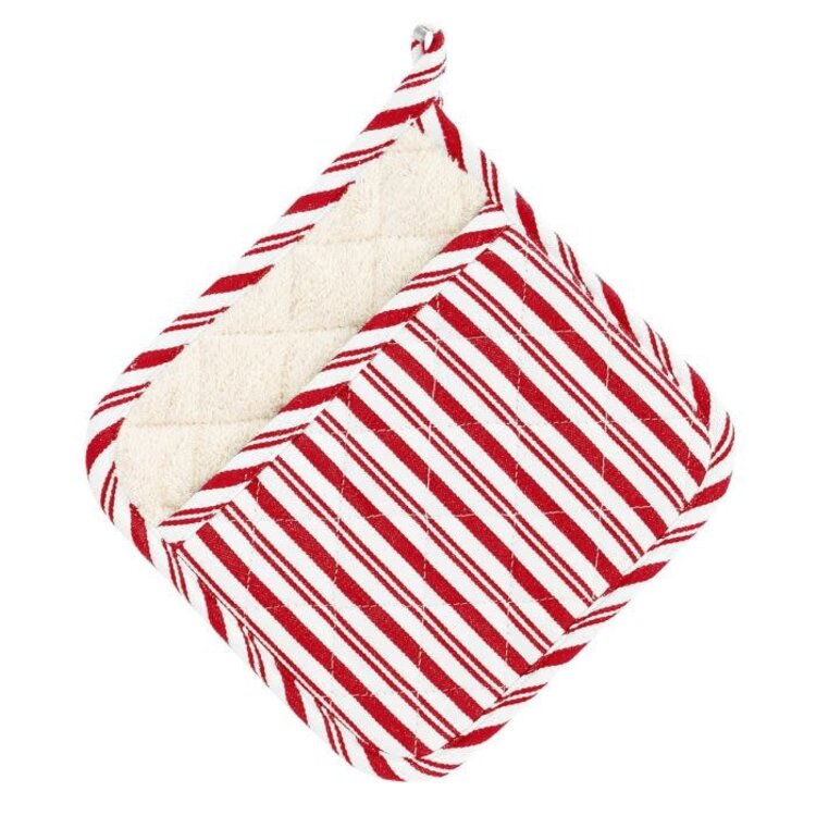 Red Striped Potholder