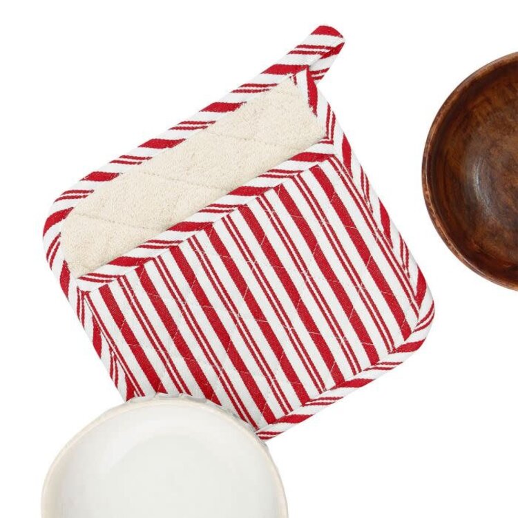 Red Striped Potholder