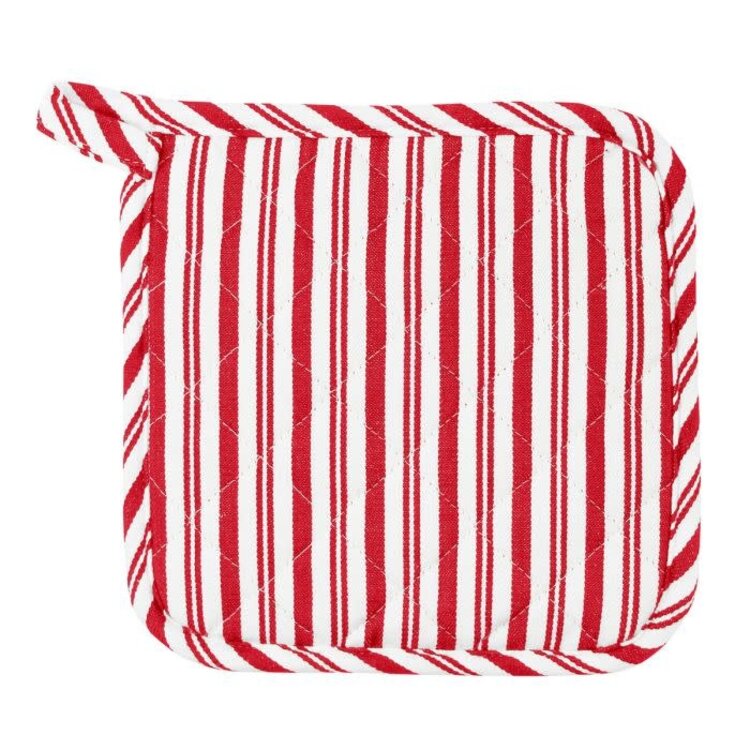 Red Striped Potholder