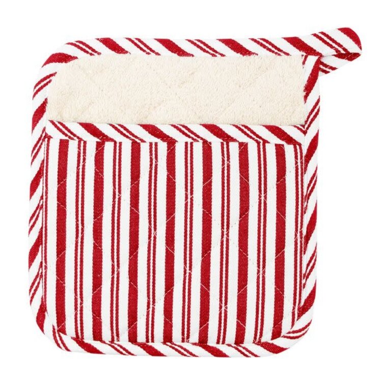 Red Striped Potholder
