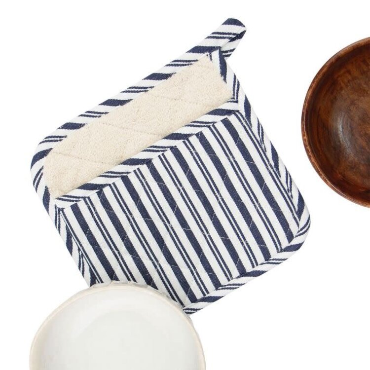 Blue Striped Potholder