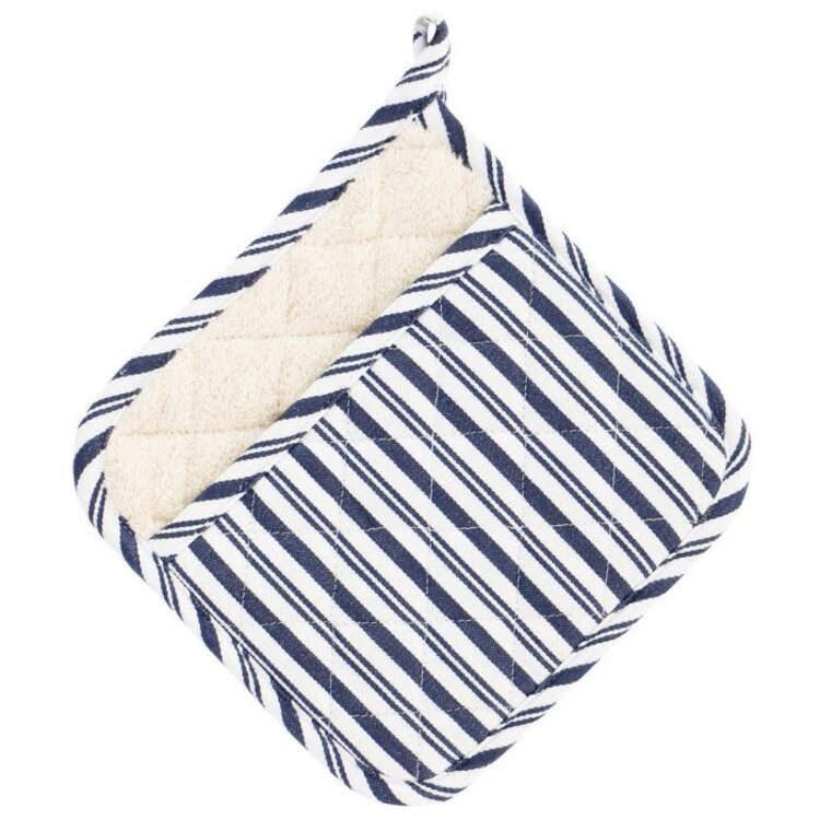 Blue Striped Potholder