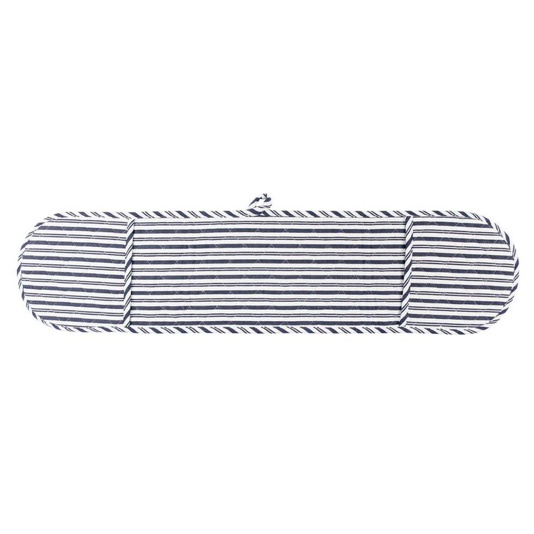Blue Striped Double Oven Mitt