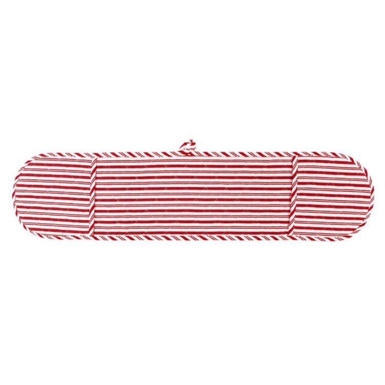 Red Striped Double Oven Mitt