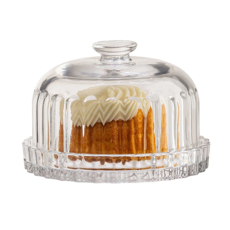 Glass Dessert Dish & Lid