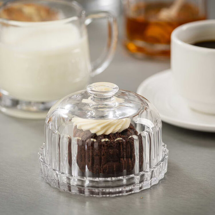 Glass Dessert Dish & Lid