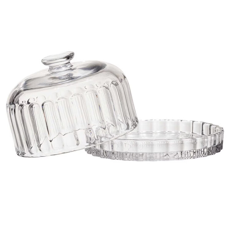 Glass Dessert Dish & Lid