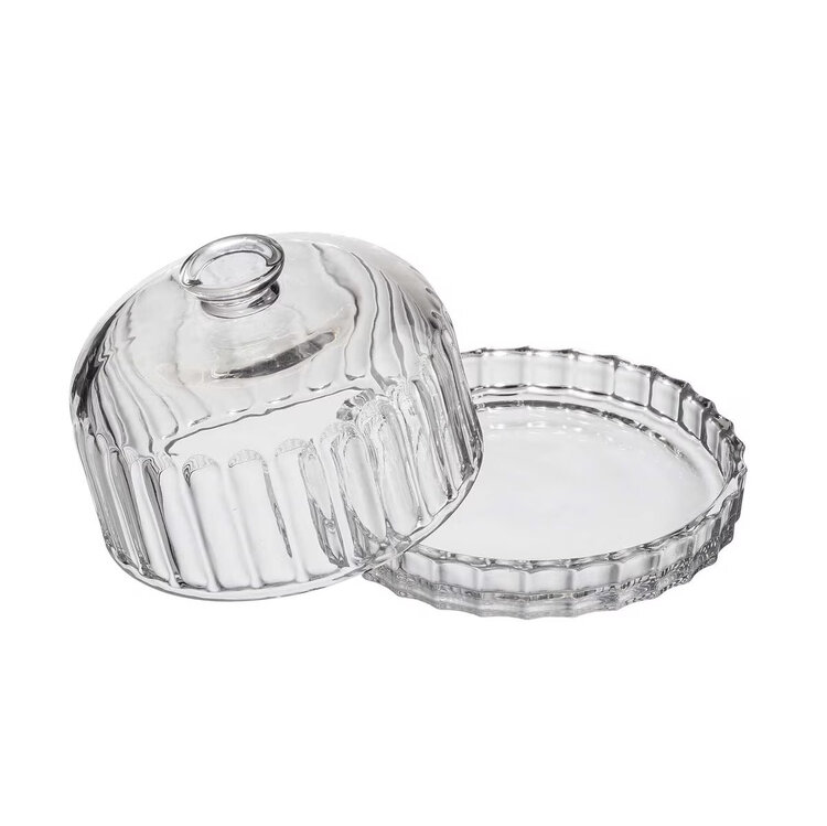 Glass Dessert Dish & Lid