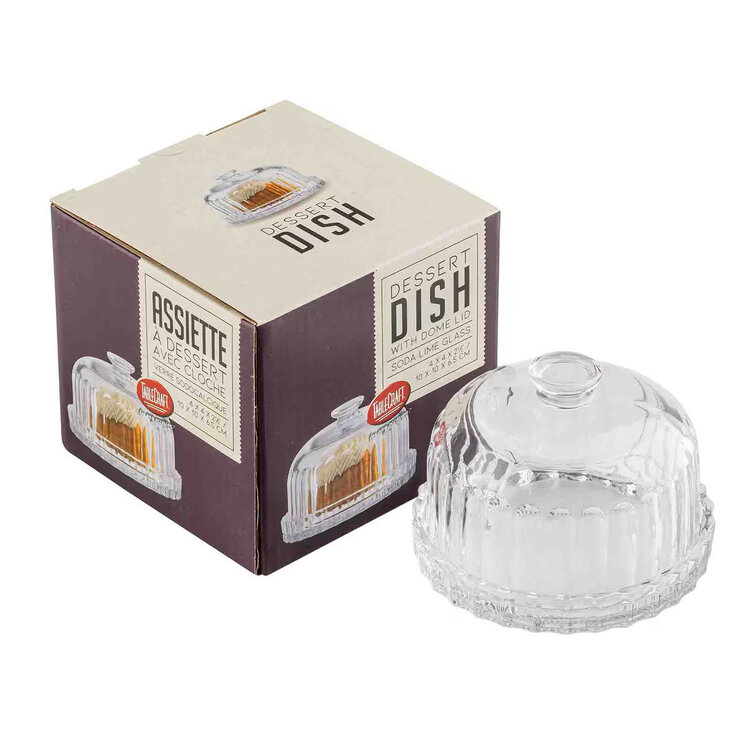 Glass Dessert Dish & Lid