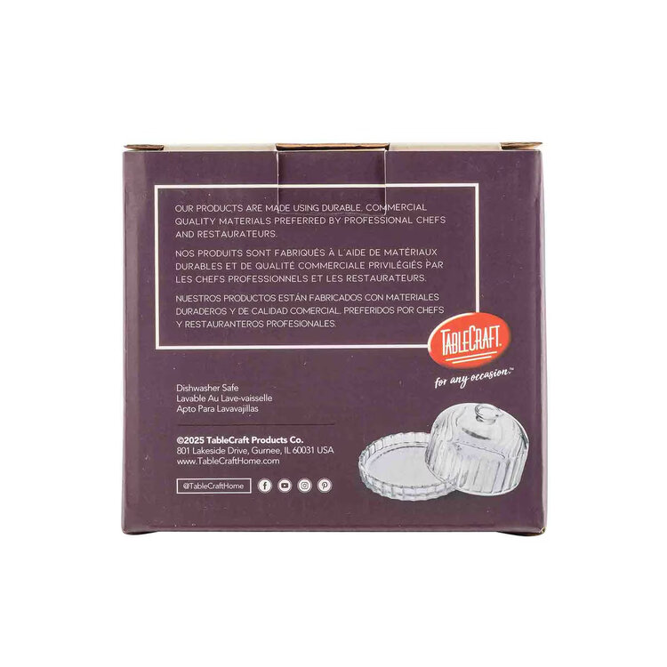 Glass Dessert Dish & Lid