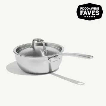 Made In Made In 2 quart 5-ply Stainless Steel Saucier Pan