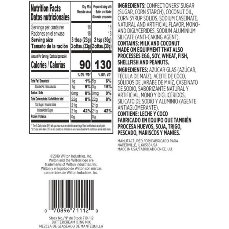 Wilton Wilton Buttercream Icing Mix