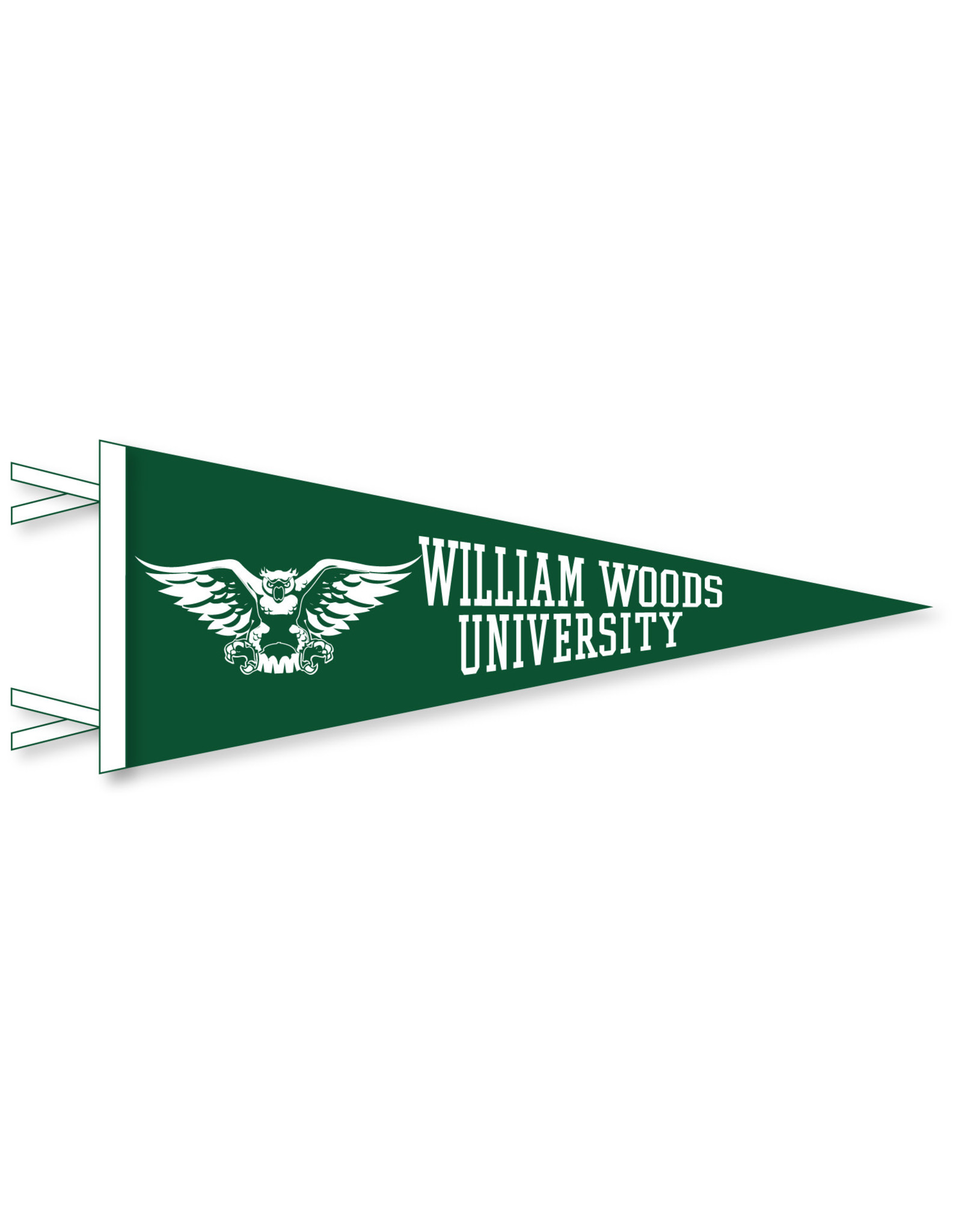 Owl Mascot Pennant 6x15