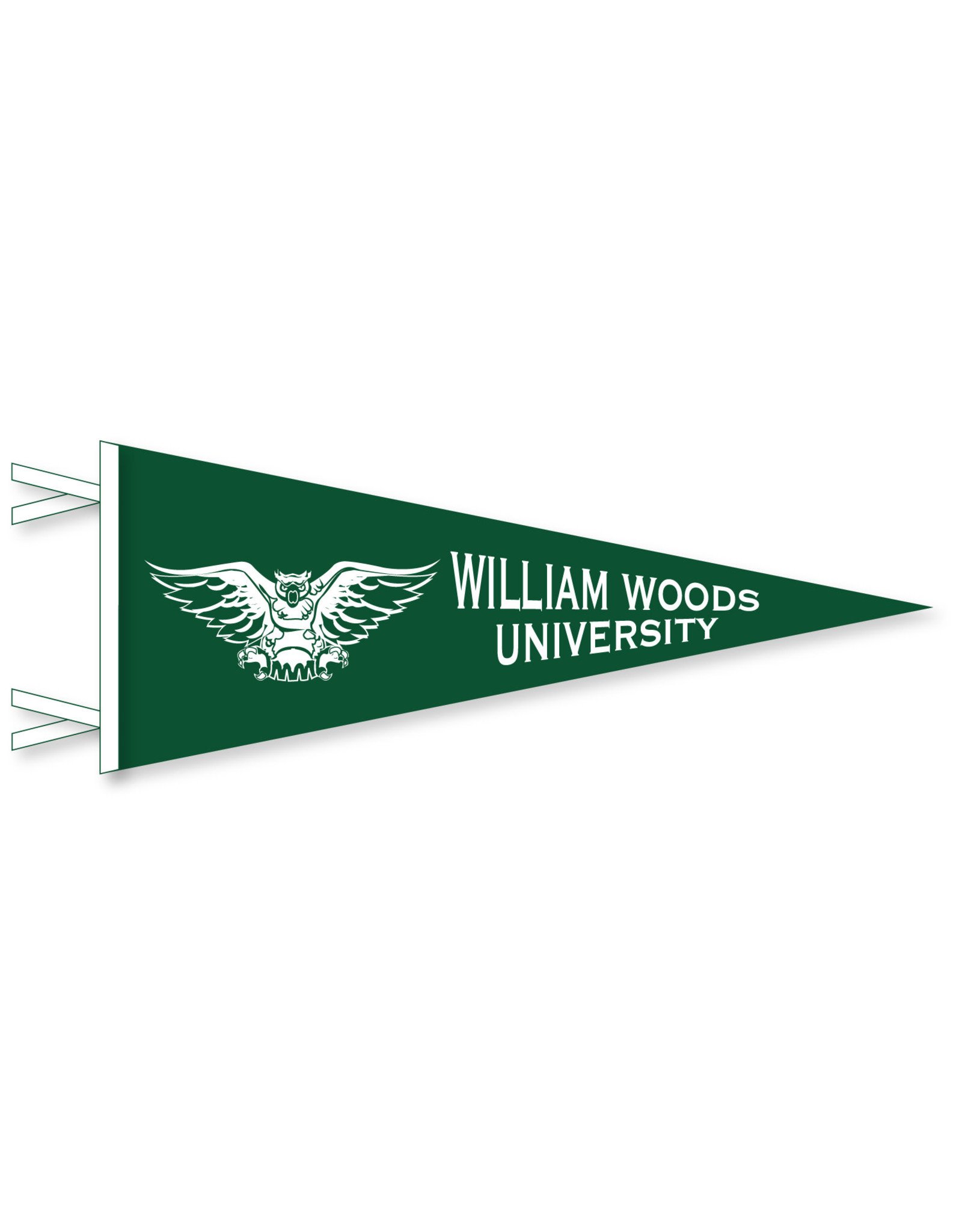 Owl Mascot Pennant 12x30