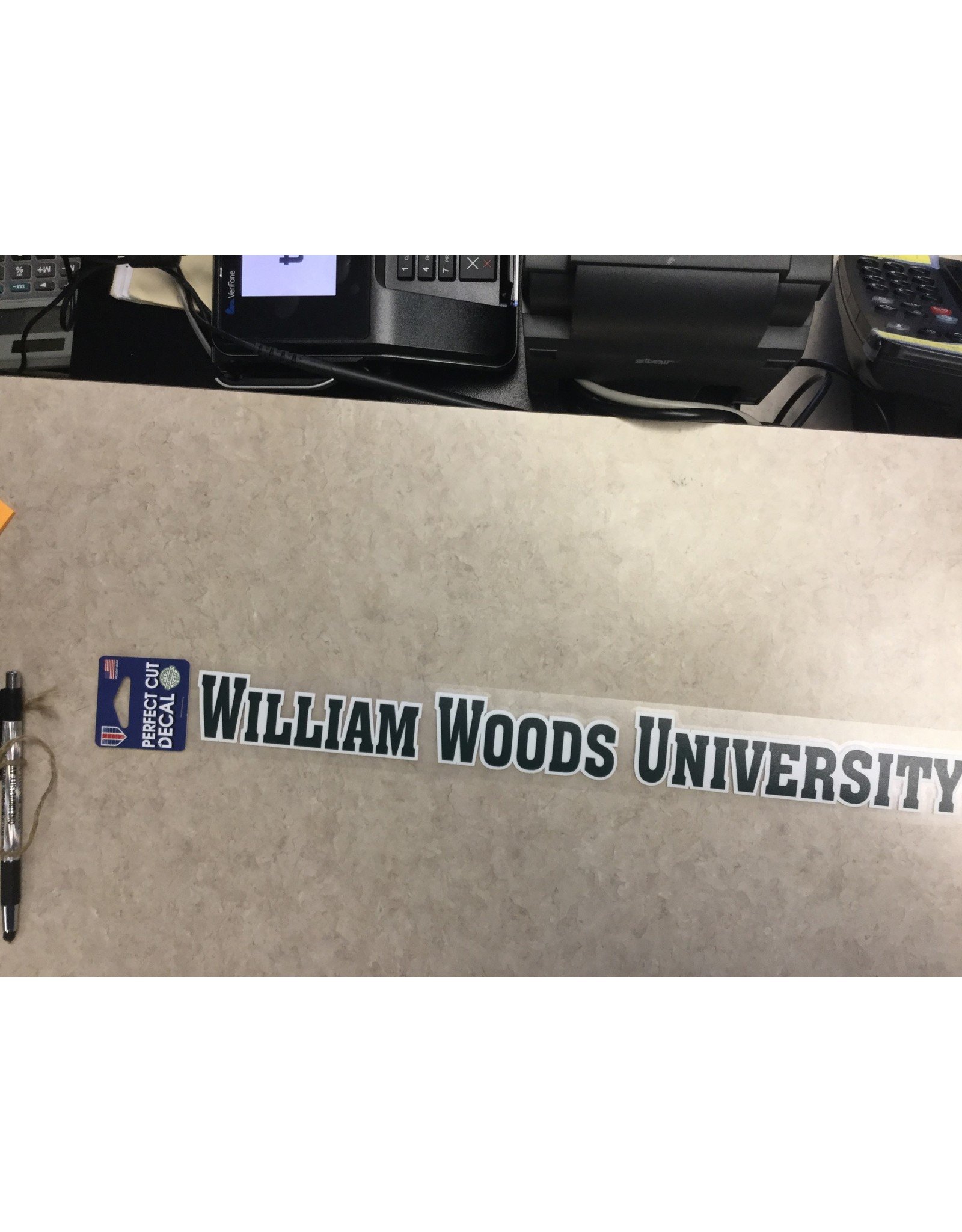 Decal  WILLIAM WOODS UNIVERSITY 2x17