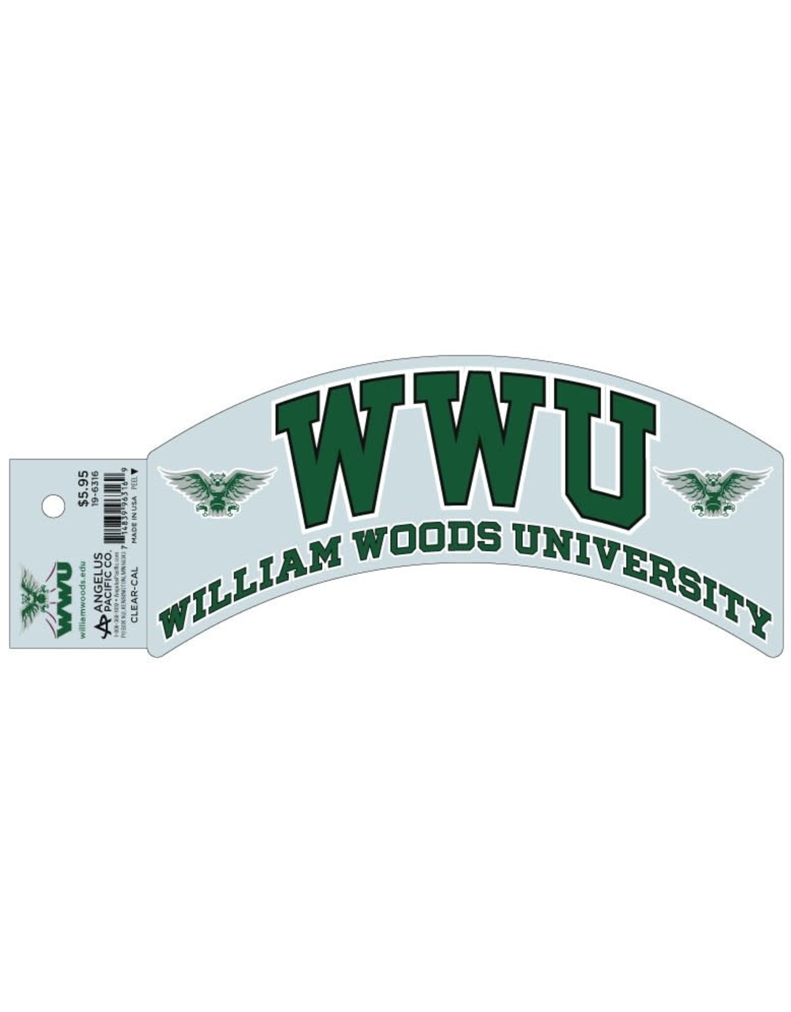 Decal Arched WWU William Woods University