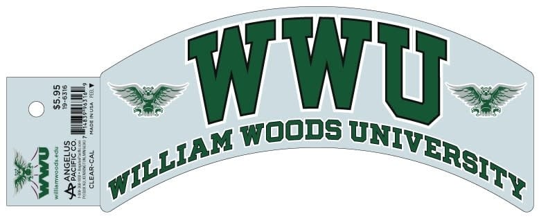 Decal Arched WWU William Woods University by Angelus Pacific for