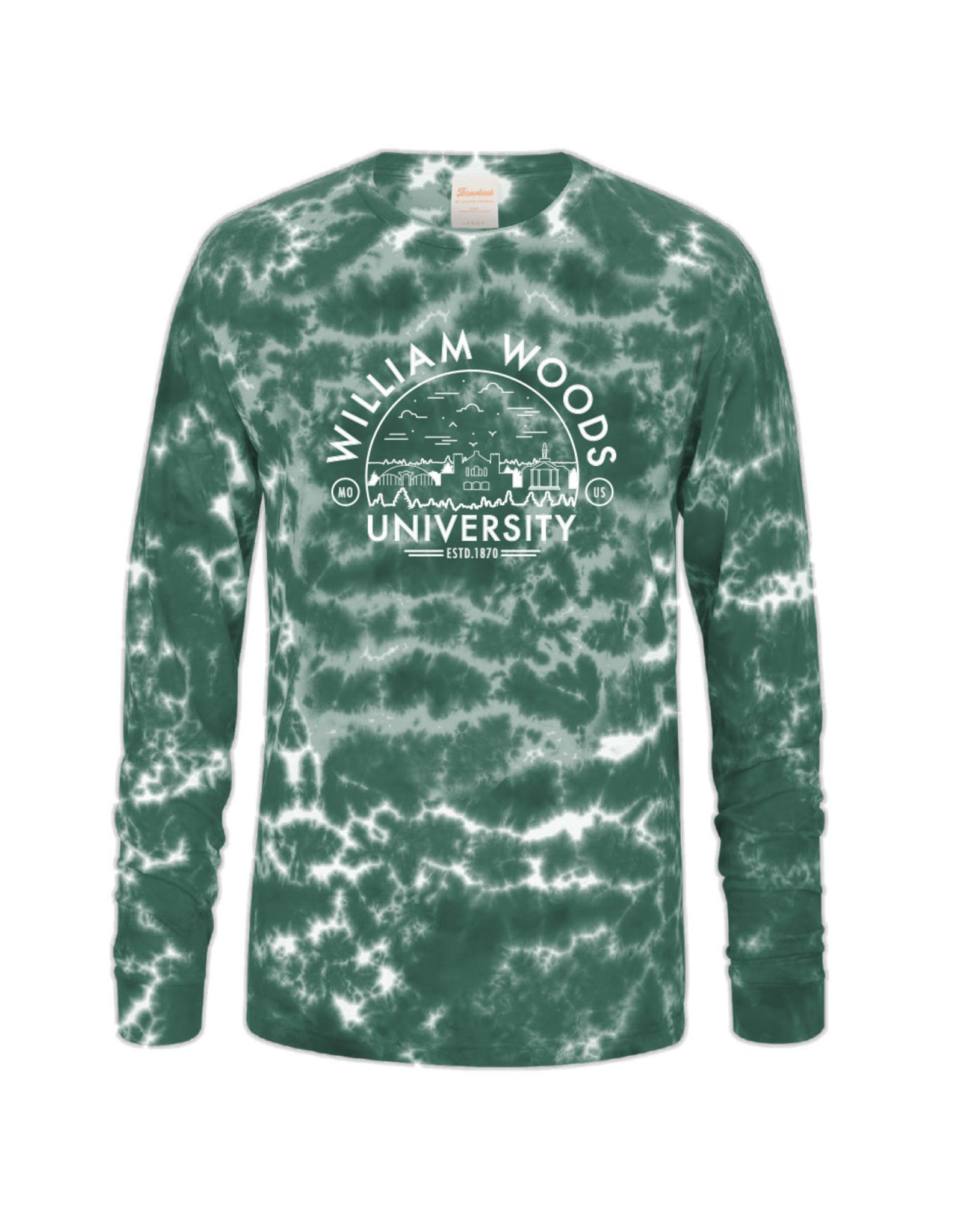 crinkle tie dye hoodie